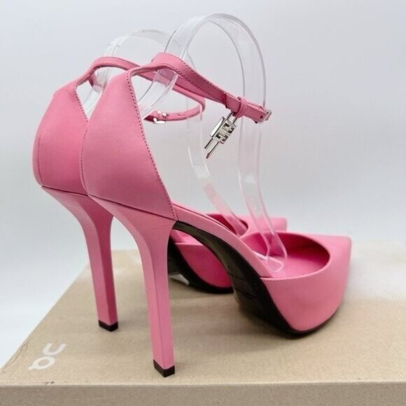 GIVENCHY G-lock LOGO Platform Womens Leather Pump In Bright Pink EU 36.5 $995 - Picture 8 of 13